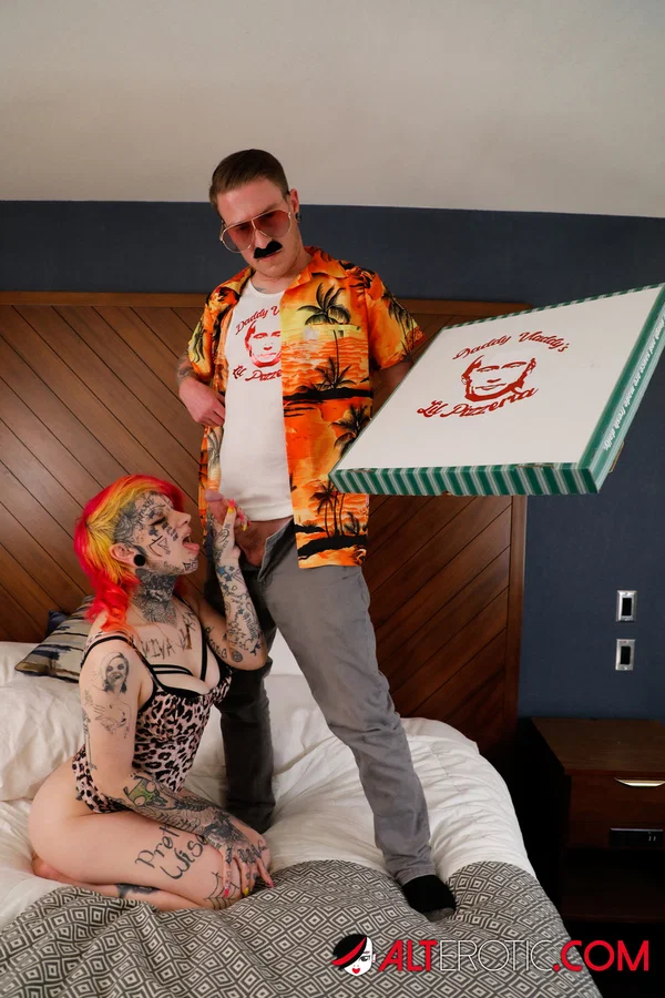 Tattooed redhead Mami ends up on top during sex on a bed  - Tattoo, Ass, Big Cock, Fetish, Hardcore, Close Up, Redhead, Pussy, Cowgirl, Ass Fucking  - Photo 1