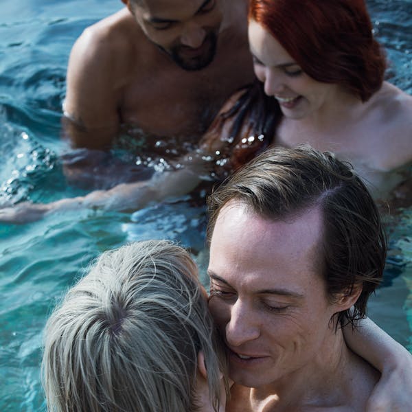Naughty amateur girls making out with their friends at the pool  - Erotic, European  - Photo 4