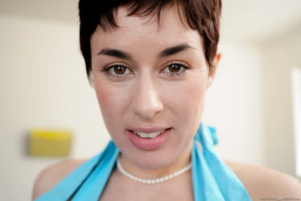 Short-haired cougar Olive Glass giving a blowjob and titjob at the office  - Short Hair, MILF, POV, Natural Tits, Undressing, Reality, Cum In Mouth, Big Tits, Office, PAWG  - Photo 14
