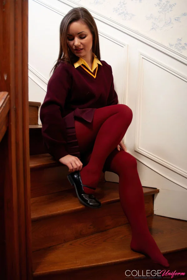 College Uniform featuring Jana Mrazkova Naked Pics  - Photo 3