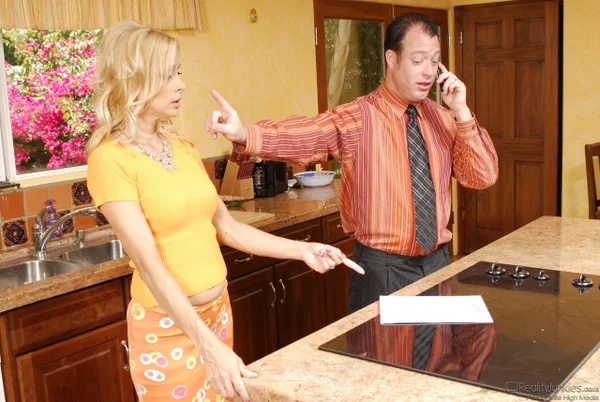 Thin mature Payton Leigh kneels and blows dick before fucking in the kitchen  - Mature, Hardcore, Skinny, Blonde, Cowgirl, Blowjob, Pussy, Spreading, Handjob, Non Nude  - Photo 4