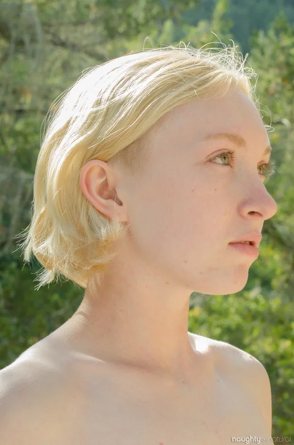 Slender blonde amateur Ivy Blair shows her tattoos and hairy pussy outdoors  - Pale, Skinny, Tiny Tits, Short Hair, Nipples, Teen, Hairy, Outdoor, Cute, Tattoo  - Photo 7