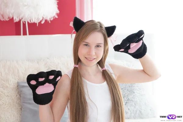 Teenage kitty Alice Klay licking and fucking her favorite toy on the bed  - Teen, Amateur, Pussy, Beautiful, Pretty, Solo, Sexy, Babe, European, Feet  - Photo 1