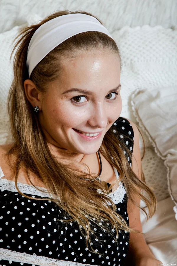 Cute European Darina C gets stripped, fucked and jizzed by her boyfriend  - Cute, Teen, European  - Photo 1