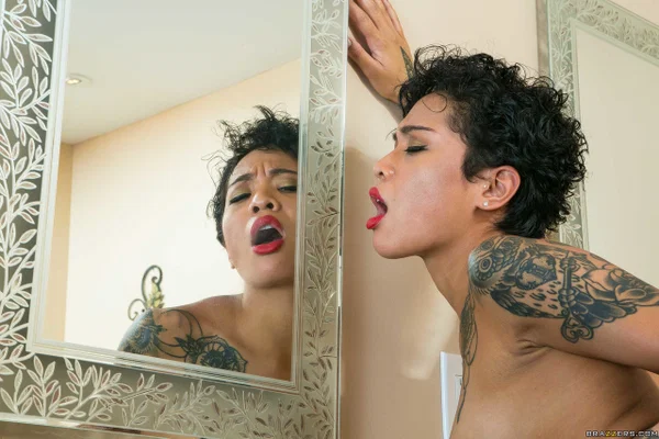 Two amazing girls Ayumi Anime and Honey Gold fuck with toys in the bathroom  - Asian, Lesbian, Pornstar, Short Hair, Brunette, Spreading, Pussy, Cheating, Blowjob, Non Nude  - Photo 11