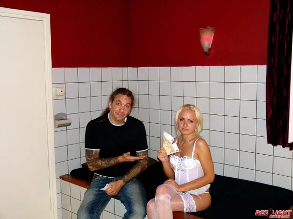 Coworkers find sexual relief with a blond prostitute in Amsterdam  - Reality, Lingerie, Stockings, Hardcore, European, Cum In Mouth, Cumshot, Legs, Panties, Face  - Photo 9