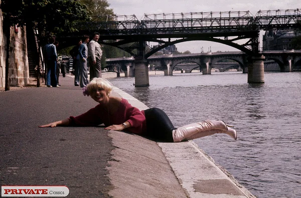 Short haired blonde from an earlier era masturbates with a wine bottle  - Vintage  - Photo 13