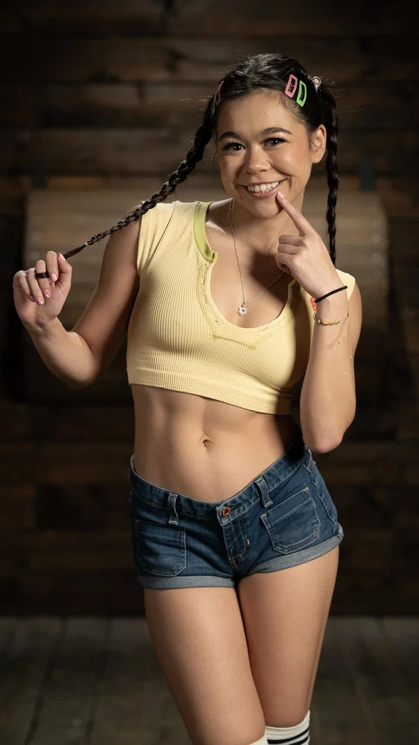 Asian girl Brianna Arson is tied up in ropes before being fucked by her man frie  - Asian, Shorts, Bondage, Amateur, BDSM, Perfect, Petite, Pussy, Blowjob, Spreading  - Photo 1
