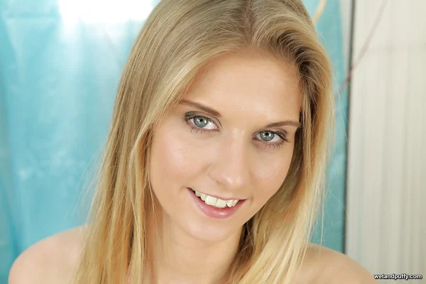 Sexy blonde chick Xenia spreading legs to expose puffy pussy  - Pussy, Blonde, Panties, Close Up, Shaved, Sexy, Babe, Masturbation, Face, Wet  - Photo 16