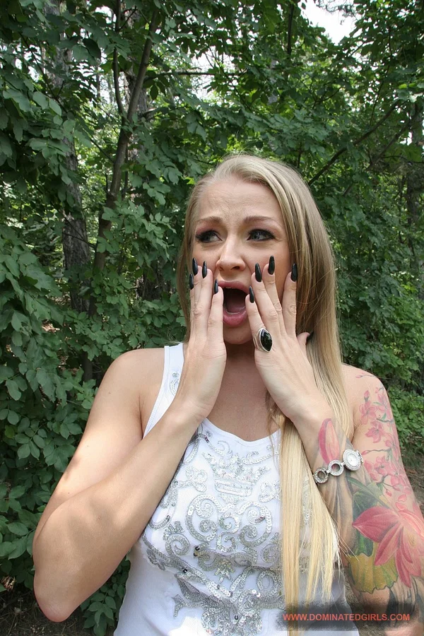 Tattooed mature Russian Kayla Green gets rope tied & brutally fucked outdoors  - Bondage, Outdoor, BDSM, MILF, Blonde, Blowjob, Pussy, Spreading, Big Tits, Fake Tits  - Photo 5
