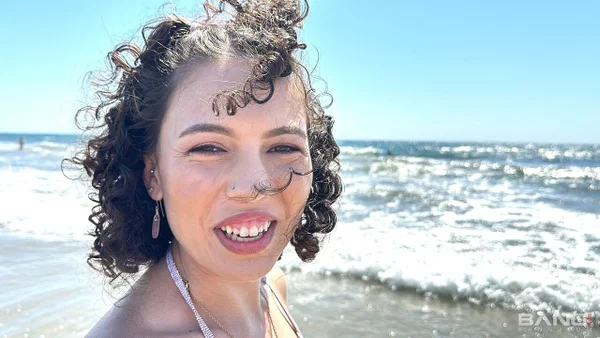 Bang Satine Summers, Donnie Rock  - Petite, Hardcore, Non Nude, Beach, Outdoor, Handjob, Bikini, Spreading, Curly, Blowjob  - Photo 3