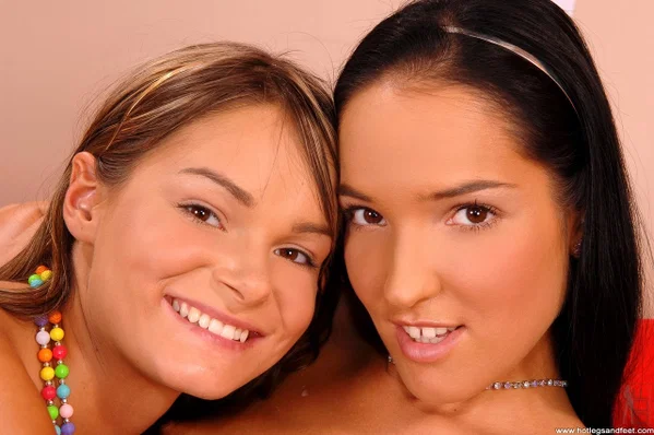 Naked lesbian babes Jeny Baby & Esmeralda have a sensual foot fetish session  - Feet, Fetish, Teen, Lesbian, Spreading, Skinny, Legs, Pussy, Hungarian, Brunette  - Photo 21
