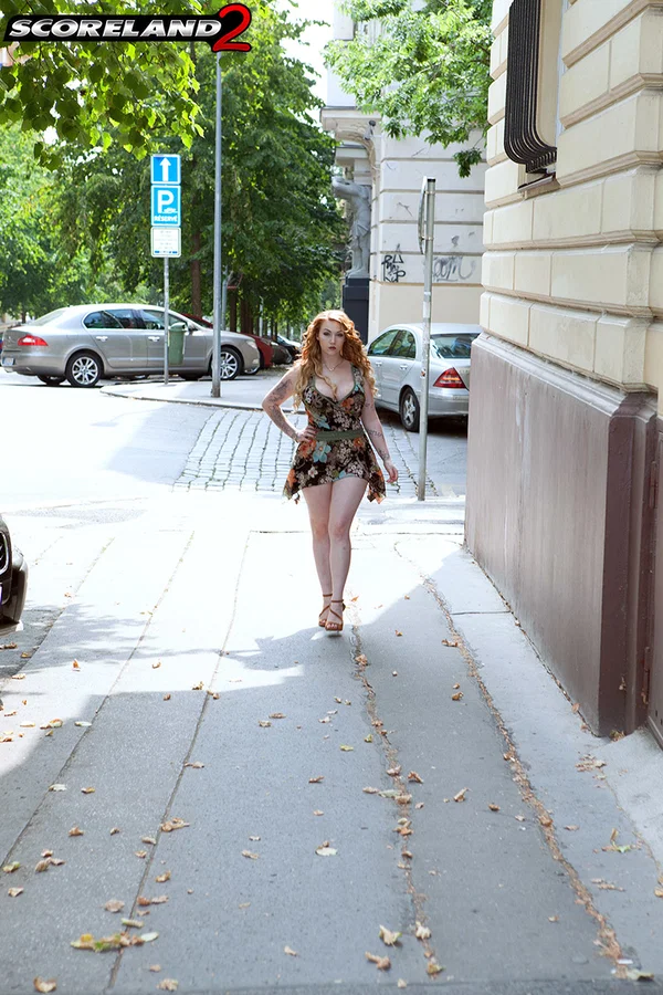 Sexy ginger  Harmony Reigns strips, shows her huge tits & masturbates  - Curvy, Thick, Chubby, BBW, Redhead, Beach, Big Tits, Outdoor, Tattoo, Fake Tits  - Photo 1