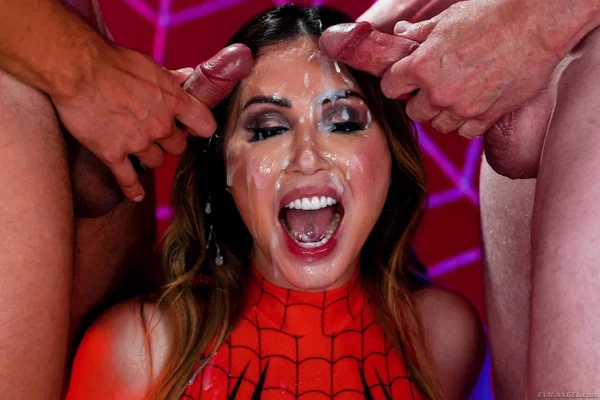 Evil Angel starring Jay Smooth, Jonni Darkko, Kianna Dior Porn Images  - Cosplay, Facial, MILF, Asian, Threesome, Cumshot, Deepthroat, Handjob, Blindfold, Pornstar  - Photo 20