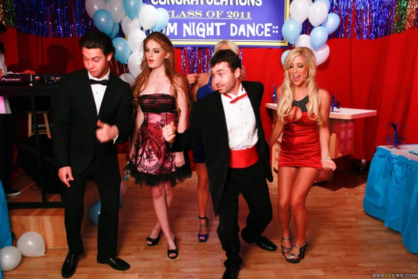 Hot prom night sluts shed their elegant dresses to indulge in school fantasies  - Orgy, Redhead, Uniform, Blonde, Big Tits, Pornstar, Big Clit, Pussy, Blowjob, Feet  - Photo 2