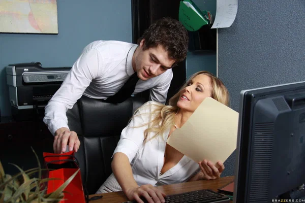 Busty boss lady in nylon stockings Julia Ann has sex with her coworker at work  - Hardcore, Office, Reality, Pussy, MILF, Panties, Ass Fucking, Blonde, Big Tits, Cowgirl  - Photo 3
