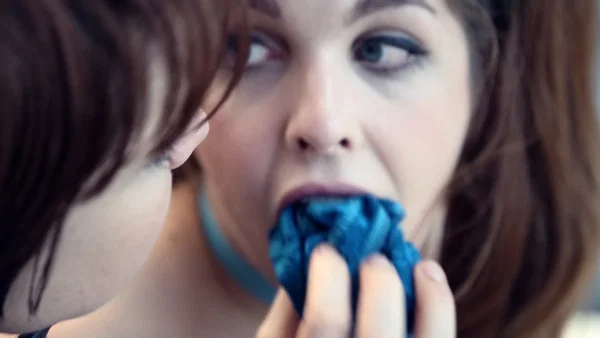 Close up lesbian porn play with the lingerie along Amarna Miller and Lily Cade  - Lesbian, Panties, Nipples, Face, Hairy, Fetish, Close Up, Tiny Tits, Dildo, Natural Tits  - Photo 11