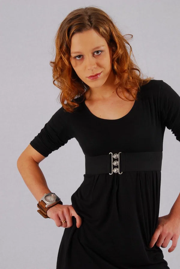 Natural redhead Sabine shows off her OOZOO cuff watch while fully clothed  - Redhead, Clothed, Boots, Face, Jeans, Amateur, Skirt, Solo, Babe, Beautiful  - Photo 13