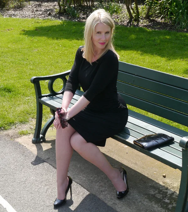 Stiletto Girl starring Jenny Porn Photos  - Skirt, Legs, High Heels, Clothed, Non Nude, Blonde, Fetish, MILF, Outdoor  - Photo 1