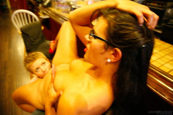 Alani Pi and stepmother Penny Barber give each other cunnilingus  - Old Young, Lesbian, Blonde, Glasses, Spreading, Pussy, Short Hair, Non Nude  - Photo 17