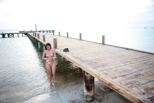 Sexy Latina babe Ruth Medina showing off her beautiful naked body at the beach  - Venezuela, Beach, Latina, Ass, Natural Tits, Armpit, Tiny Tits, Wet, Non Nude, Teen  - Photo 21
