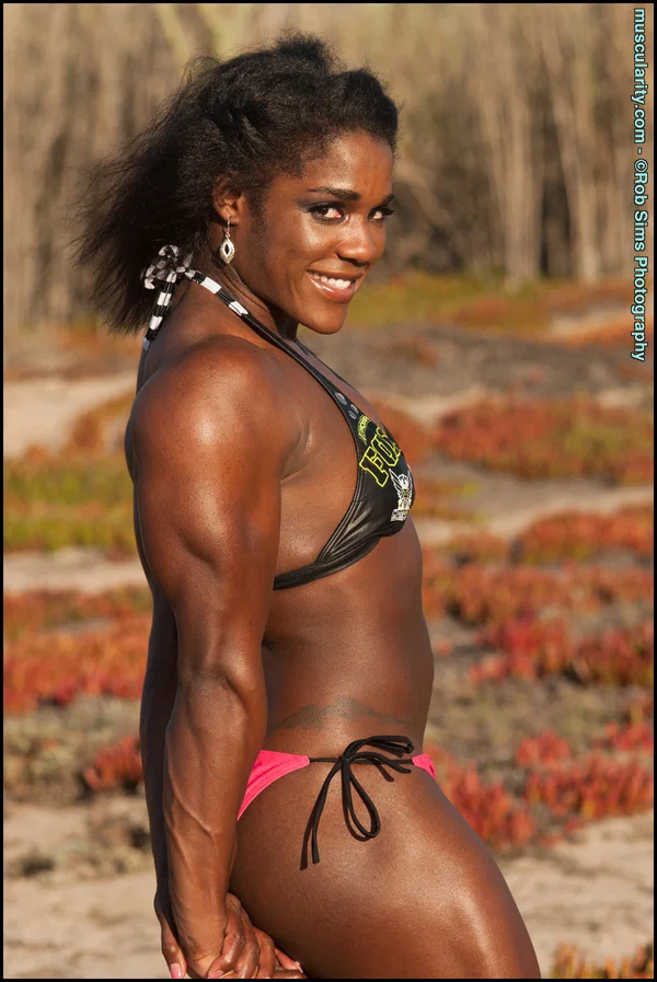 Ebony bodybuilder Jaquita Person Taylor shows her ripped physique in a bikini  - Sports, Ebony, African, Bikini, Tiny Tits, Outdoor, Ass, Black, Legs, PAWG  - Photo 12