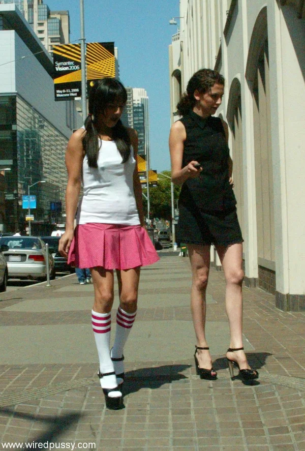 Wired Pussy performed by Mistress Hidest Sex Pictures  - Public, Bondage, Perfect, Big Clit, Socks, Outdoor, Skirt, Lesbian, BDSM, Sexy  - Photo 11