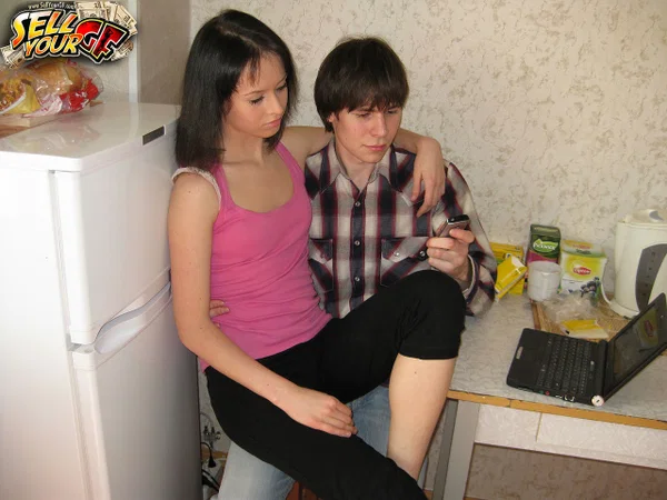 Sweet amateur teen January exposes her body and gets rammed in cuckold action  - Amateur, Teen, Cute, European, Skinny, Brunette  - Photo 2