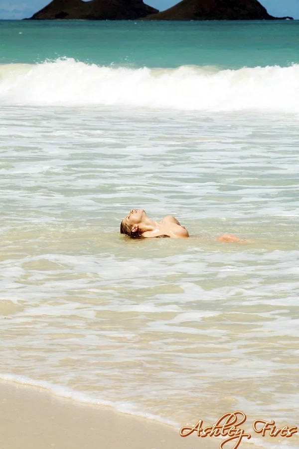 Blonde pornstar Ashley Fires flaunts her nude body and pees on a sandy beach  - Beach, MILF, Petite, Outdoor, Pussy, White, Pornstar, Spreading, Pretty, Blonde  - Photo 9