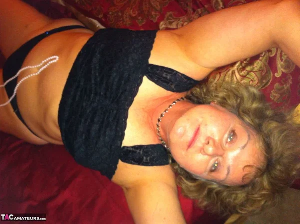 Older amateur Busty Bliss uncovers her big naturals during self shot action  - Mature, Chubby, POV, Thick, Amateur, Curvy, BBW, Saggy Tits, Big Tits, Nipples  - Photo 2