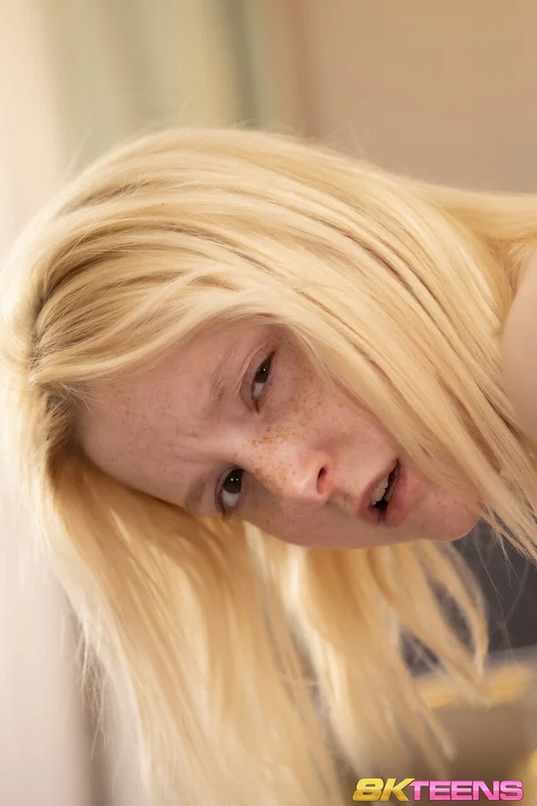 Young girl with freckles Julia Cute receives a facial during rough sex  - Mom, Teen, Cute, Cowgirl, Big Clit, Spreading, Pussy, Blowjob, Non Nude  - Photo 15