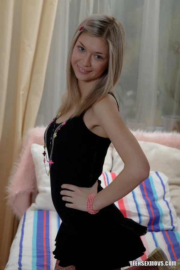 Petite blonde teen fingers spreads her moist pussy while doing anal sex  - Lingerie, Teen, European, Anal, Cute, Big Tits, Cowgirl, Kissing, Pussy, Clothed  - Photo 3