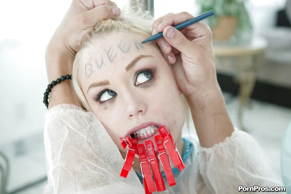 Slutty teen blonde Ash Hollywood fucked in humiliating bondage  - Bondage, Facial, Teen, Cumshot, Hairy, Hardcore, Ass Fucking, BDSM, Tiny Tits, Ass  - Photo 11