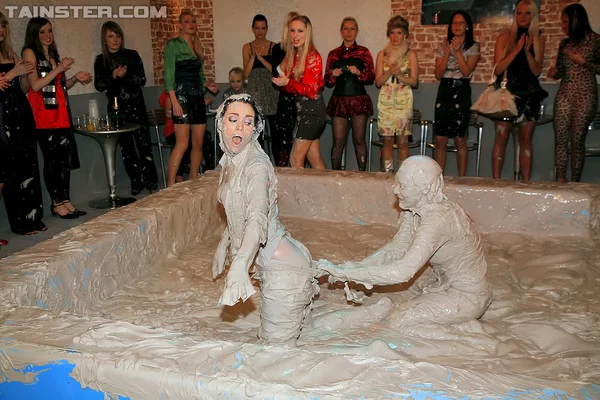 Seductive european fashionistas are into messy mud wrestling  - Fetish, European, Shorts, Skirt  - Photo 9