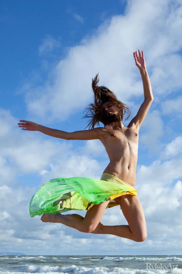 Young brunette Astrud models totally naked while at the beach  - Beach, Hairy, Outdoor, Face, Tiny Tits, Model, Spreading, Ass, Nipples, Close Up  - Photo 16