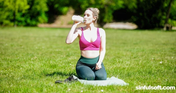 Horny babe Micky Muffin does yoga in the park & gets nailed after a date night  - Babe, Beautiful, Solo, Blonde  - Photo 1
