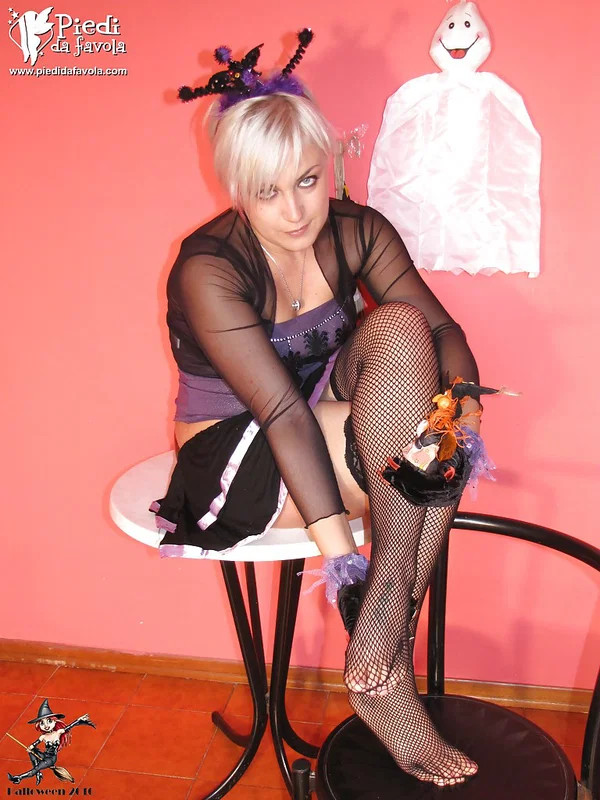 Sexy looking blonde babe in black fishnet Marlene is a doll  - Clothed, Non Nude, Pantyhose, Feet, Stockings, Skirt, Babe, Sexy, Ass, Legs  - Photo 15
