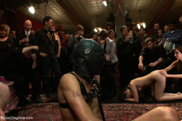 Public Disgrace featuring James Deen, Rain DeGrey, Remy LaCroix Sex Gallery  - Orgy, Party, Public, MILF, BDSM, Tall, Groupsex, Ass Fucking, Bondage, Ass  - Photo 7