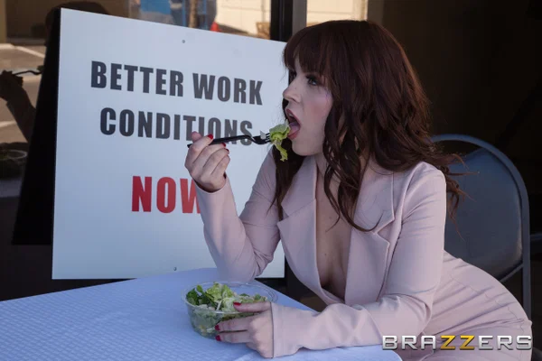 Sexy babe with nice tits Kiara Edwards bends over a table and gets rammed  - Office, Blowjob, Babe, Australian, Big Tits, Pussy, Facial, High Heels, Petite, Natural Tits  - Photo 2