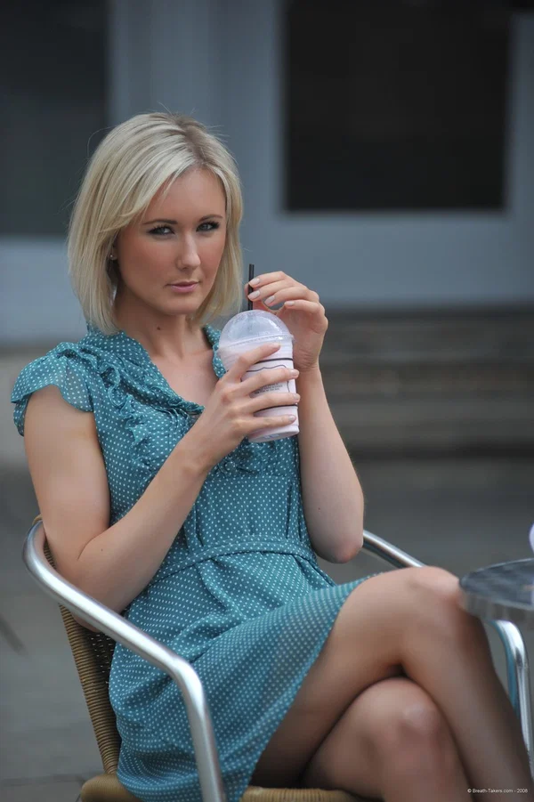 Blonde British girl Sam Tye flashes her upskirt panties before going topless  - Clothed, Short Hair, Upskirt, Beautiful, Panties, British, Skirt, Babe, Close Up, High Heels  - Photo 1