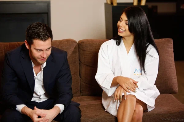 Brazilian masseuse Gina Valentina makes the acquaintance of Seth Gamble  - Massage, Teen, Cute, Latina, Non Nude  - Photo 9
