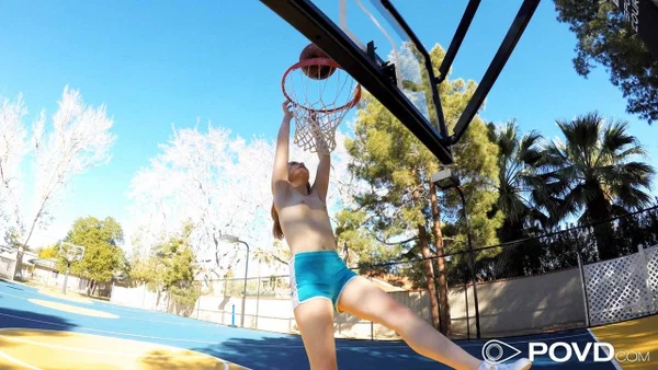 Skinny schoolgirl Danni Rivers plays basketball and gets fucked hard after  - POV, Teen, Cute, Brunette, Pussy, Missionary, Outdoor, Spreading, Facial, Cowgirl  - Photo 5