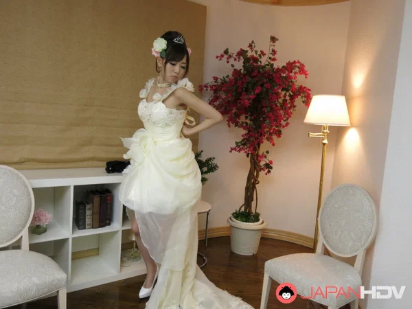 Hot Japanese bride Shiori Yamate gets fucked & creampied in a threesome  - Japanese, Wedding, Mom, Asian, Creampie, Cheating  - Photo 1