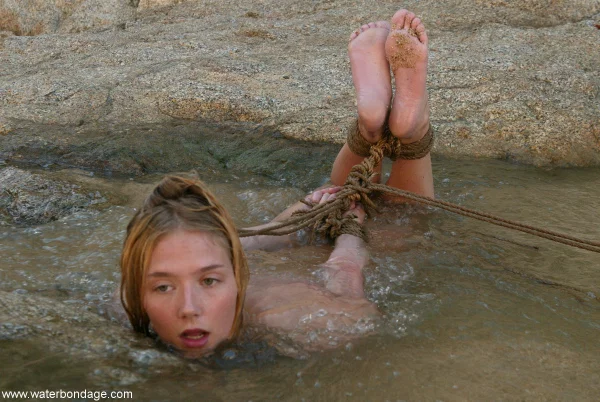 Water Bondage performed by Star Naked Pics  - Fetish, BDSM, Bondage, Wet, Feet, Outdoor, Non Nude, Pussy, White  - Photo 19