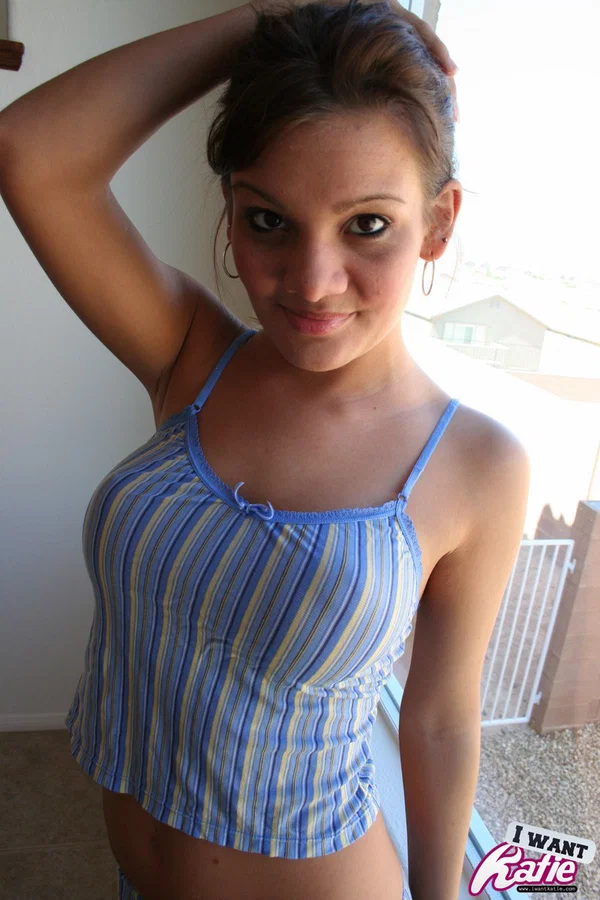 Teen first timer Kate Crush strips naked in front of a window with no curtains  - Amateur, Nipples, Teen, Lingerie, Babe, Big Tits, Fake Tits, Ass, Solo, Undressing  - Photo 3