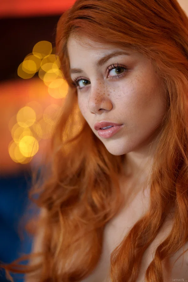 Redheaded teen Marina Gold shows her firm tits and cunt while totally naked  - Latina, Teen, Brunette, Model, Glamour, Beautiful, Solo, Cute, Babe  - Photo 21