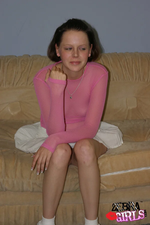 American solo girl shows off her bare ass in a see thru top on a couch  - Family, Lesbian, Interracial, Pussy, Spreading, Non Nude, Short Hair  - Photo 1