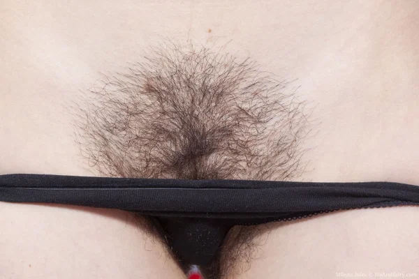 Amateur model Milena Juice plays with her natural pussy at Christmas  - Hairy, Panties, Pussy, Amateur, Christmas, Spreading, Close Up, Tiny Tits, Clothed, Undressing  - Photo 9