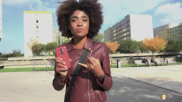 Cute ebony with small nips Luna Corazon rubs her twat before taking a dick  - Brazilian, Pissing, Ebony, Public, Curly, Leather, Amateur, African, Pussy, Big Cock  - Photo 1