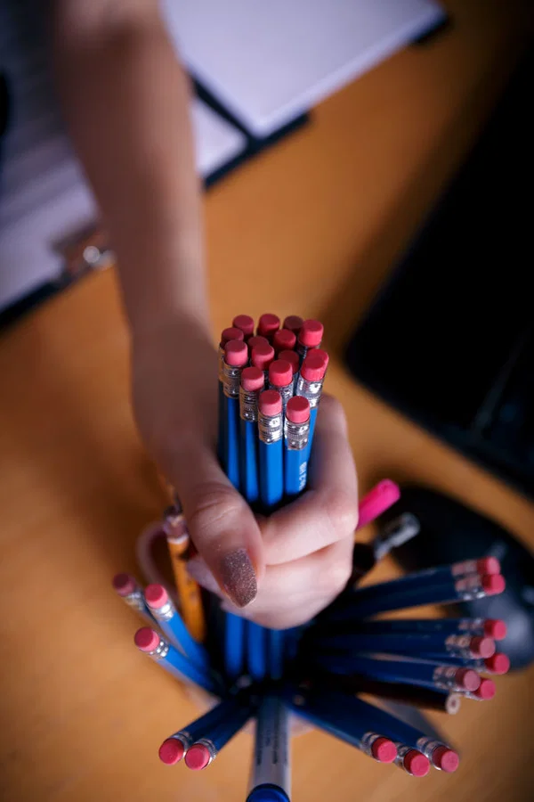 Horny teen Rebeka Ruby sticks a wad of pencils up her pussy and asshole  - Pussy, Masturbation, Close Up, Anal, Teen, Ass, Glasses, Panties, Stockings, European  - Photo 3